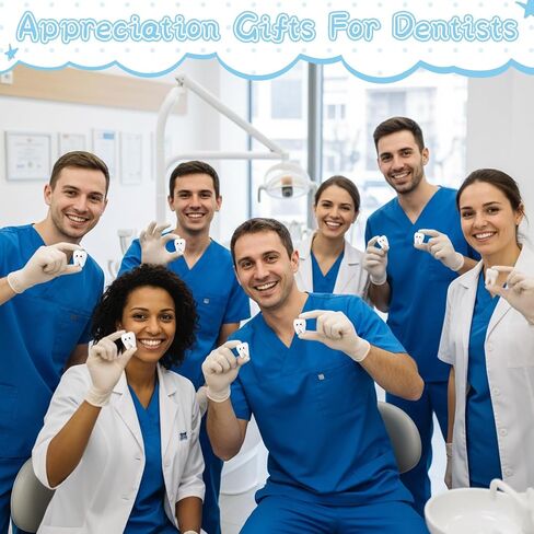 Vicenpal 40 Pcs Dental Graduation Gifts Bulk Cute Mini Resin Standable Tooth Figurine Funny Desktop Decor for Dentist Hygienist Assistant Student National Dental Care Awareness in Kuwait