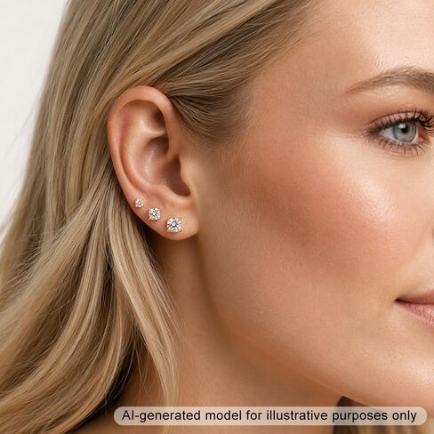 KISS WIFE Gold Plated Earrings Set for Women, Hypoallergenic Cubic Zirconia Pearl Star Ball Stud Earrings, Heart Dangle Hoop Earrings Fashion Jewelry for Daily Wear Gift in Kuwait