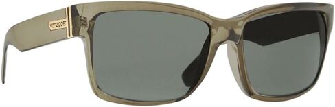 VonZipper Elmore Sunglasses Gloss Translucent Olive with Grey Polarized Lens 61mm in Saudi Arabia