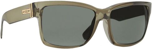 VonZipper Elmore Sunglasses Gloss Translucent Olive with Grey Polarized Lens 61mm in Saudi Arabia