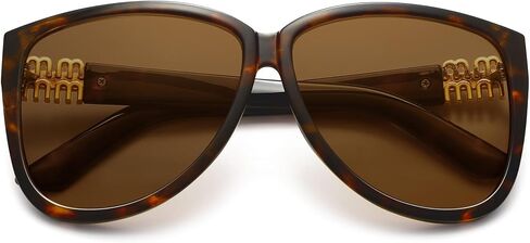 Trendy Oversized Sunglasses for Women Retro Big Chunky Square Butterfly Sun Glasses Shades UV Protection in Kuwait