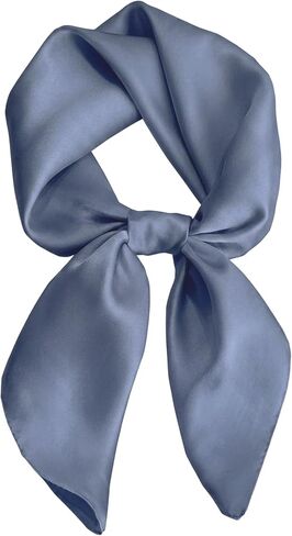 Fmeida 27.5" Square Silk-Like Satin Scarf for Women Soft Bandana with Gift Box & Card in Saudi Arabia