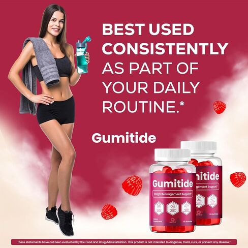 (3 Pack) Gumitide Gummies - Gumi Tide Support Advanced Formula Gummy Maximum Strength, Daily GumitideGummies Premium All Natural Ingredients Overall Health & Wellness Reviews, 180 Gummies for 3 Months in Saudi Arabia
