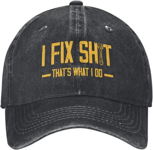 I Fix Shit Cap That's What I Do Denim Hat in Saudi Arabia