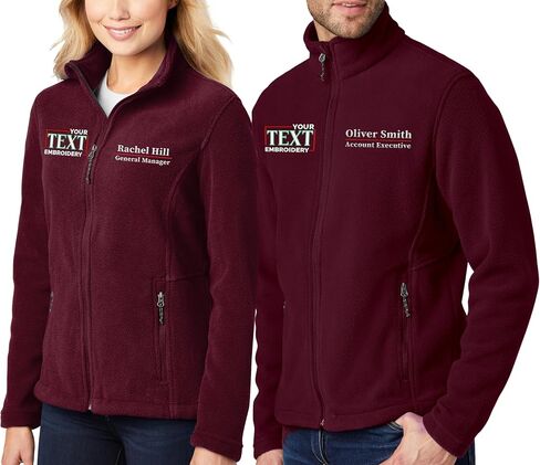 NACRE APPAREL Custom Embroidered Midweight Fleece Jacket for Men & Women Personalized Fleece Jacket in Saudi Arabia