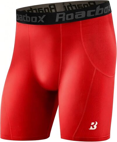 Roadbox Men’s Compression Shorts, Spandex Athletic Running Shorts, Performance Workout Underwear for Sports Basketball in Saudi Arabia