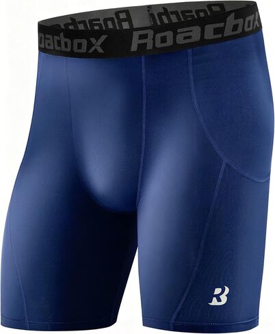 Roadbox Men’s Compression Shorts, Spandex Athletic Running Shorts, Performance Workout Underwear for Sports Basketball in Saudi Arabia