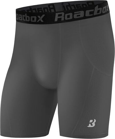 Roadbox Men’s Compression Shorts, Spandex Athletic Running Shorts, Performance Workout Underwear for Sports Basketball in Saudi Arabia