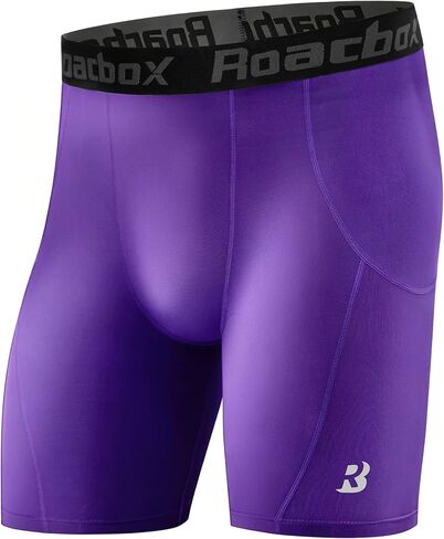 Roadbox Men’s Compression Shorts, Spandex Athletic Running Shorts, Performance Workout Underwear for Sports Basketball in Saudi Arabia