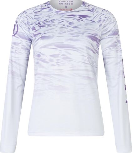 Enudra Womens Marble Printed Long Sleeve Cycling Tee in Kuwait
