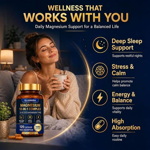 Glamara Magnesium 12 in 1 Complex (1) | Glamara Magnesium Complex in Saudi Arabia