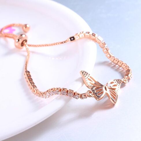 Butterflies Bracelet Gifts for Mothers Day,Tennis Bracelet With Sparkling Cubic Zirconia,Gifts for Women Mom Wife in Saudi Arabia