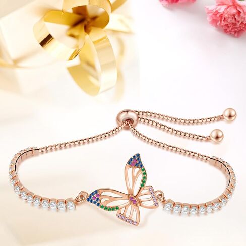 Butterflies Bracelet Gifts for Mothers Day,Tennis Bracelet With Sparkling Cubic Zirconia,Gifts for Women Mom Wife in Saudi Arabia