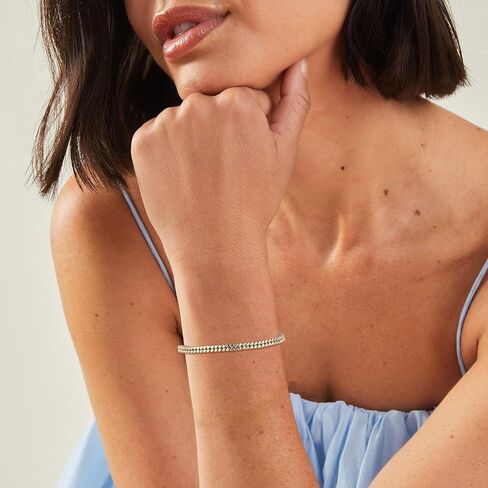 HZMAN Gold Bracelets for Women - 4 Styles Trendy Metal Link Chain Jewelry for Daily/Party Wear, Fashion Statement Accessories in Kuwait