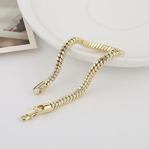 HZMAN Gold Bracelets for Women - 4 Styles Trendy Metal Link Chain Jewelry for Daily/Party Wear, Fashion Statement Accessories in Kuwait