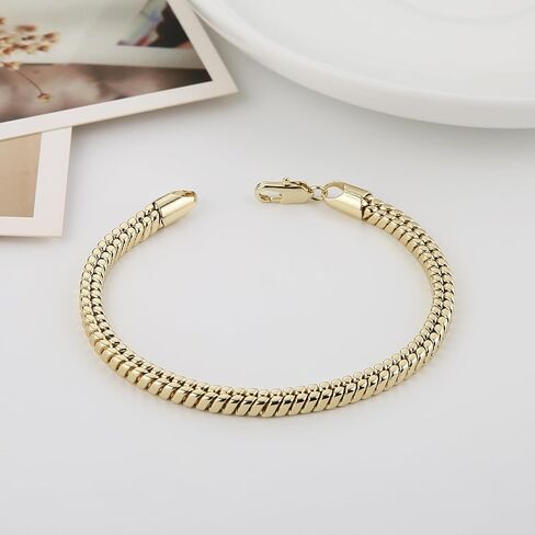 HZMAN Gold Bracelets for Women - 4 Styles Trendy Metal Link Chain Jewelry for Daily/Party Wear, Fashion Statement Accessories in Kuwait