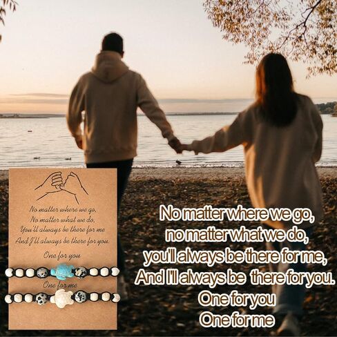 أساور Pinky Promise للنساء والرجال مطابقة لأساور السلحفاة للزوجين هدايا عيد الميلاد لصديقها وصديقتها وأصدقائها هدية الصداقة للأخوات هدية علاقة لمسافات طويلة in Kuwait