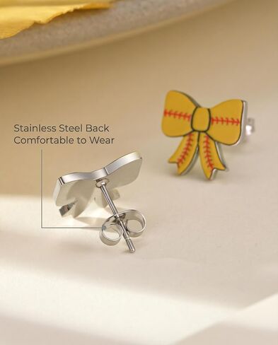 Jeka Softball Earrings for Girls Stuff Accessories Sports Jewelry Ages 8-12 12-14 Teen Girl Team Women Mom Coach Player Tween in Saudi Arabia