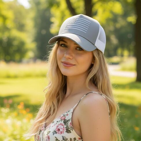 3 Pack American Flag Trucker Hat USA Snapback Mesh Baseball Cap for Men Women in Saudi Arabia