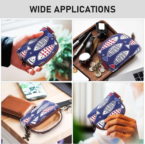 Japanese Coin Pouch Small Change Purse Cute Shell Design Cotton Fabric Coin Organizer for Women Everyday Carry Tiny Makeup Bag in Saudi Arabia