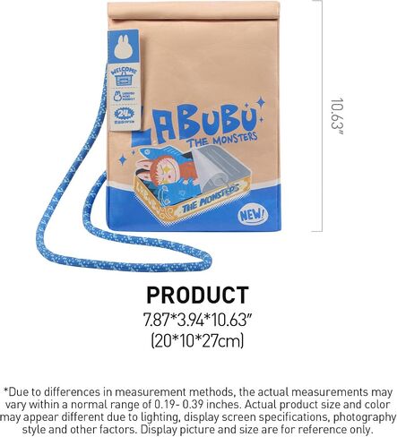 POP MART THE MONSTERS Wacky Mart Series-Messenger Bag, Collectible Holiday Birthday for Kids Adults in Kuwait