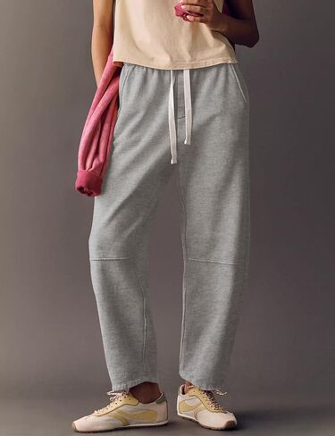 Anoumcy Women’s Barrel Drawstring Pants Spring Fall Comfy Sweatpants Casual Lounge Pants with Pockets in Saudi Arabia