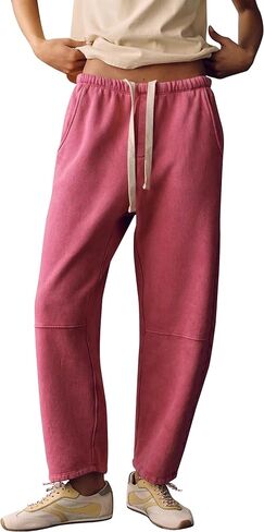 Anoumcy Women’s Barrel Drawstring Pants Spring Fall Comfy Sweatpants Casual Lounge Pants with Pockets in Saudi Arabia