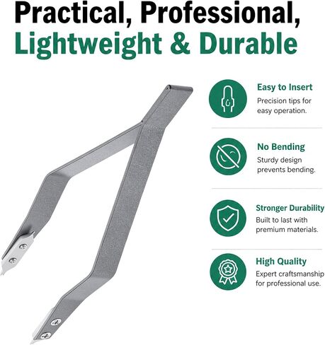 7825 Watch Spring Bar Tweezer Watch Spring Bar Plier Removal Tool V Shaped Watches Springs Bars Tweezers Aluminum Alloy Lug Removal Fitting Tool for Watchmaker and Repairer in Kuwait
