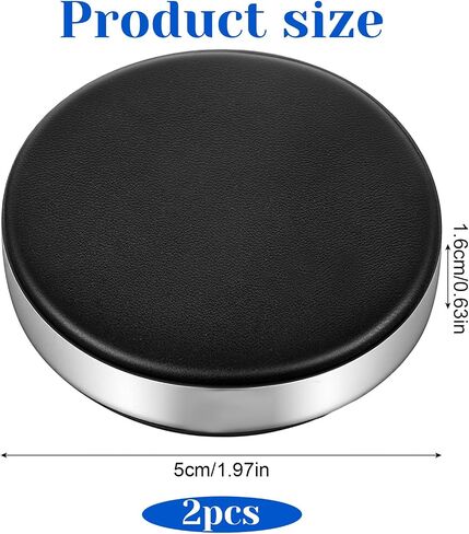 2PCS Watch Cushion, Leather Watch Building Kit, Round Watch Movement Holder, for Movement Changing Battery Repair Kit Tool, Black in Saudi Arabia