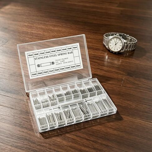 Chedin Watch Link Remover Kit with Spring Bar Tool and 360Pcs Watch Band Pins 8-25mm Lengths for Strap Adjustment and Repair in Saudi Arabia