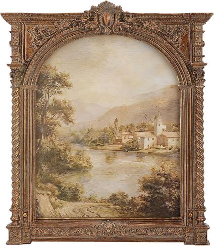 8x10 Antique Picture Frame - Black Arched Vintage Picture Frames 8x 10, Ornate Frames 8 X 10 With Glass Front For Tabletop Photo Display And Wall Hanging, Gothic Frame 8 By 10 (Black, 8X10) in Saudi Arabia