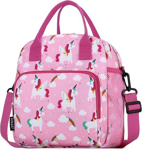 RAVUO Lunch Bag for Kids, Insulated Lunch Box Large Thermal School Lunch Cooler for Girls and Boys with Detachable Shoulder Strap in Kuwait