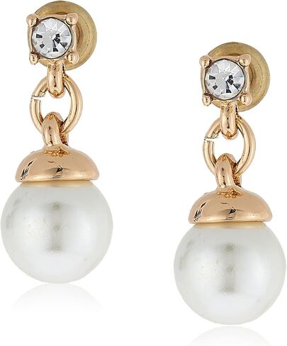 Anne Klein Women's Drop Pearl Earrings, Classic Statement Fashion Jewelry with Pearl Accents for Everyday and Dress Wear in Kuwait