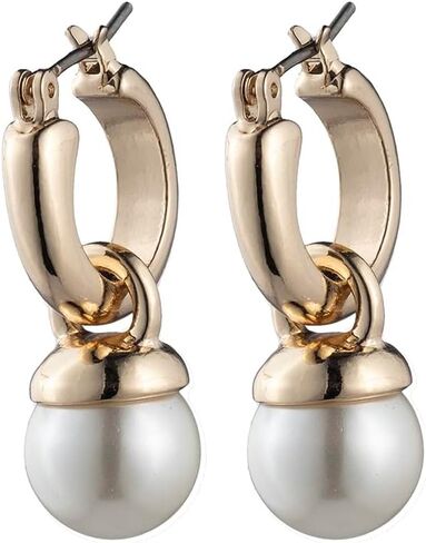 Anne Klein Women's Drop Pearl Earrings, Classic Statement Fashion Jewelry with Pearl Accents for Everyday and Dress Wear in Kuwait