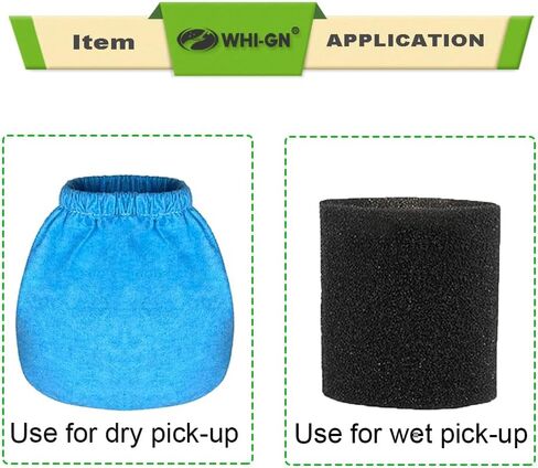15 Pack VRC5 Reusable Cloth Filter Bags for Vacmaster 4 to 16 Gallon Wet/Dry Vacuums, Shop Vac Dust Filter Bags Replacement in Kuwait