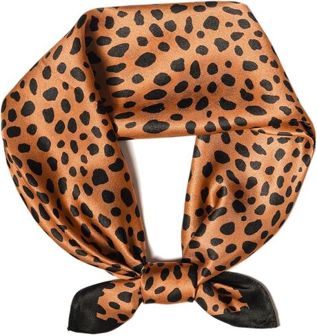100% Mulberry Silk Scarf for Women Lightweight 21" Small Square Neck Scarf Headscarf Neckerchief Gift Packed in Kuwait