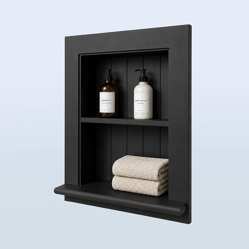 Royxen Recessed Medicine Cabinet, Bathroom Medicine Cabinet, Medicine Cabinet, Large Medicine Cabinet (White, 14 X 18 Inch, 2 Tier) in Kuwait