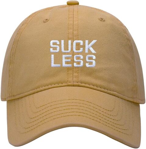 Baseball Cap Men Women Suck Less Embroidered Unisex Classic Adjustable Strapback Dad Hat in Saudi Arabia