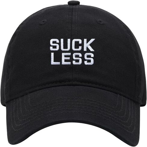 Baseball Cap Men Women Suck Less Embroidered Unisex Classic Adjustable Strapback Dad Hat in Saudi Arabia