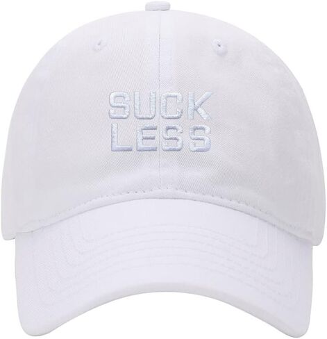 Baseball Cap Men Women Suck Less Embroidered Unisex Classic Adjustable Strapback Dad Hat in Saudi Arabia