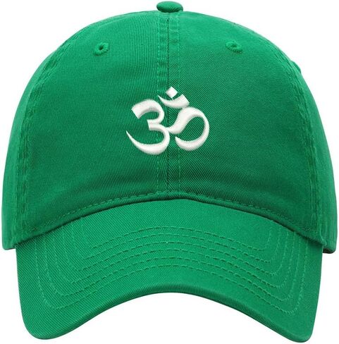 Men's Baseball Cap Aum Om Ohm India Embroidered Washed Cotton Vintage Dad Gifts Hat in Saudi Arabia