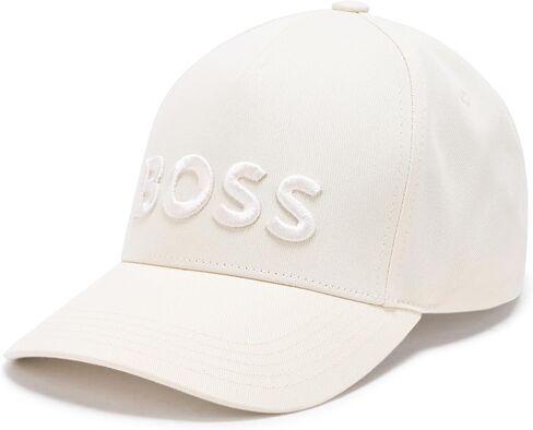 قبعة BOSS الرجالية ذات الشعار الكبير من نسيج قطني طويل in Kuwait