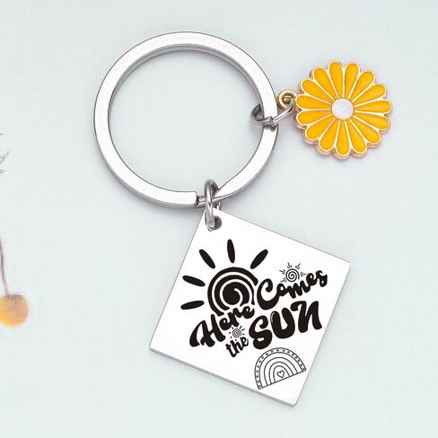 Sunshine Keychain Motivational Gifts For Women Lyrics Quote Jewelry Uplifting Keychain in Saudi Arabia