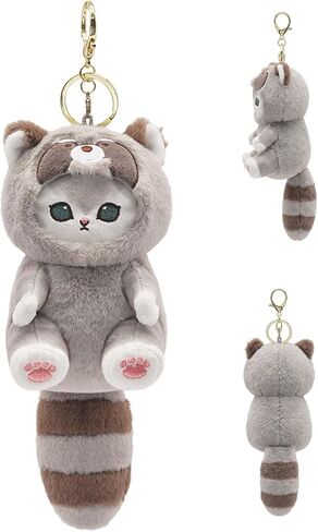 Cute Costume change Cat plush Keychains Kawaii Accessories For Handbag, Purse, Backpack,Gift in Kuwait