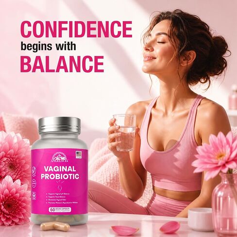 Probiotics for Women - Vaginal Probiotic for Vaginal Health and Tightening, Supports Vaginal Probiotics Balance with Natural Ingredients for Optimal Feminine Care in Saudi Arabia