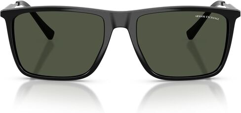 نظارات شمسية من Armani Exchange AX AX4156SU بمقاس عالمي، أزرق داكن غير لامع/أزرق داكن، 59 ملم in Kuwait