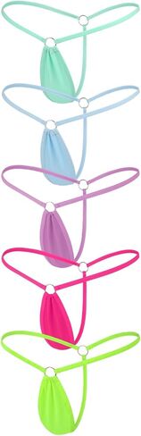 Micro Bikini for Women, Y-Back G-string Thongs Comfortable Panties Vibrant Bottom Underwear in Saudi Arabia