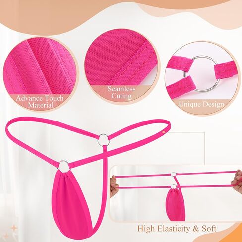 Micro Bikini for Women, Y-Back G-string Thongs Comfortable Panties Vibrant Bottom Underwear in Saudi Arabia