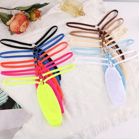 Micro Bikini for Women, Y-Back G-string Thongs Comfortable Panties Vibrant Bottom Underwear in Saudi Arabia