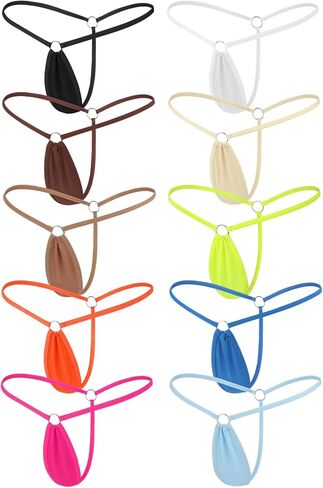 Micro Bikini for Women, Y-Back G-string Thongs Comfortable Panties Vibrant Bottom Underwear in Saudi Arabia